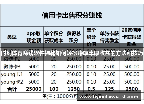 时刻体育赚钱软件揭秘如何轻松赚取丰厚收益的方法和技巧